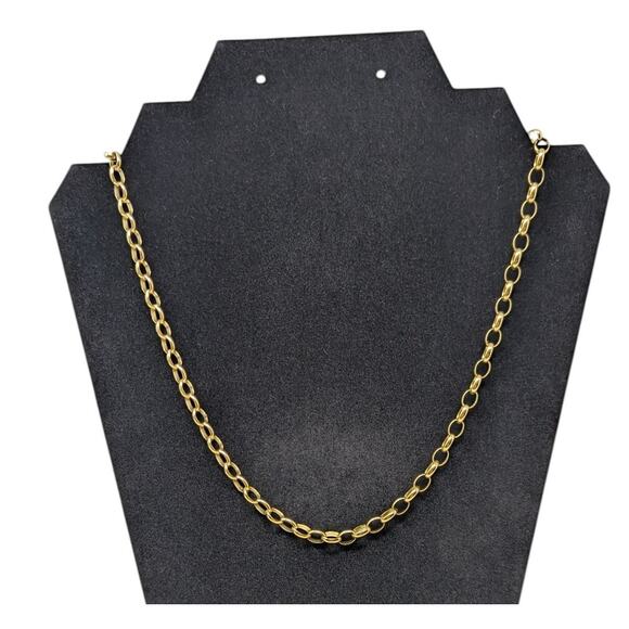 MiLor Italy 14K Yellow Gold Oval Link Chain Necklace – 20”, 10.29g, Hallmarked - Picture 1 of 4